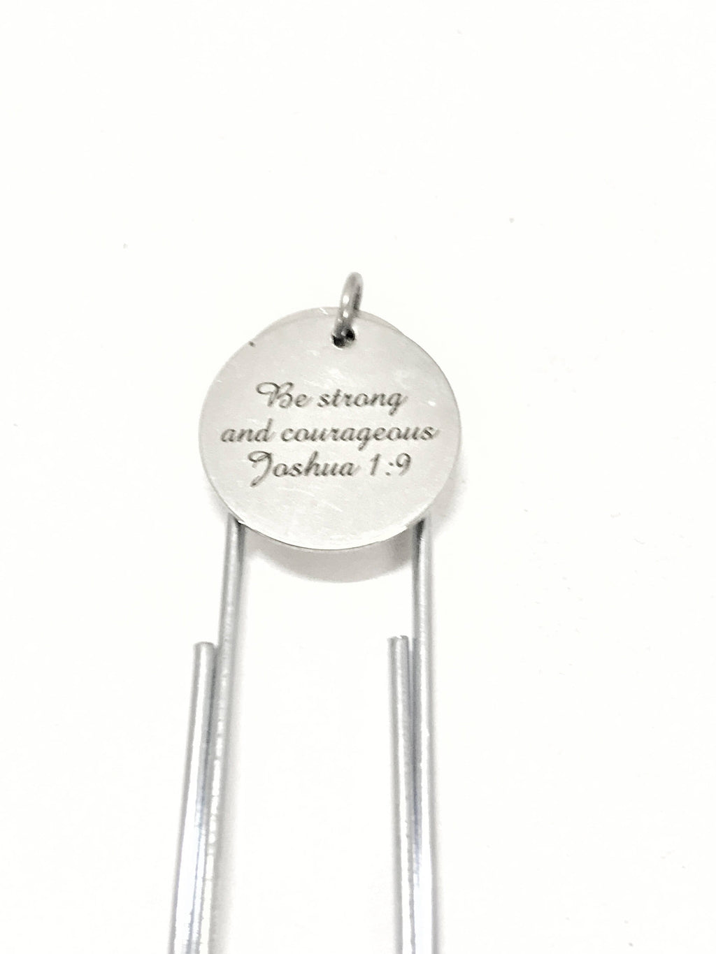 Bible Verse Bookmark, Be Strong And Courageous Bookmark, Planner Paper Clip Bookmark, Bible Bookmark, Scripture Verse Bookmark, Bible Verse